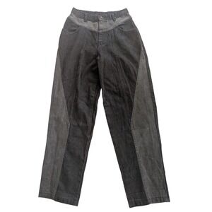 VTG Cap Ferrat 2-Tone High Waisted Western Paneled Tapered Jeans 90's Y2K 26x28